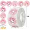 Dibujo animado Sanrio Lindo Melody Perro Canela Kurome Manual Pegatina Regalo Recompensa Decoración Pegatina de Sellado