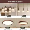 Candelabro de espectro completo estilo vintage para proteger los ojos, 6 luces, diseño de lujo francés para sala de estar, comedor, dormitorio, madera de nogal, iluminación para toda la casa, hierro forjado