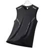 Chaleco de Compresión para Baloncesto para Hombre Camiseta sin Mangas de Secado Rápido Transpirable Elástica Fina Camisa de Compresión