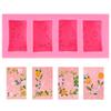 Molde de silicona para fondant, pudín, gelatina, decoración de tartas de chocolate con forma de flor y lazo de joya