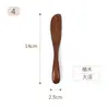 Faca Estilo Japonês de Madeira Maciça Nanmu, Faca de Manteiga e Geleia Estilo Ocidental, Faca para Recheio de Dumpling de Madeira, Utensílios de Mesa Domésticos, Faca para Máscara Facial, Pode Ser Gravada