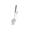 Espátula de Cocina de Acero Inoxidable 304 Color Nogal Retro Herramientas de Cocina Hogareñas Mango de Madera Cuchara para Servir Cuchara para Fondue