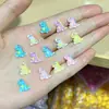 Joyería para Arte de Uñas de Resina Dibujos Animados Dinosaurio Comida Linda Juguete Joyería para Uñas Aretes Funda para Teléfono Móvil Accesorios de Uña Portátiles