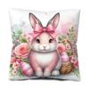 Funda de almohada de Pascua con conejito transfronterizo Jit Temu Funda de almohada impresa por un lado con huevo de Pascua Venta al por mayor Linda