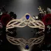 Coroa Fashion com Zircônias Acessórios Faixa de Cabeça Coroa Fabricante de Adereços de Cabeça Adereços de Cabeça para Noiva Casamento Combinação para Fotos Atacado