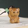 Urso de Pelúcia Jacarandá Fofo Corrente para Celular Chaveiro Urso Sândalo Verde Pingente de Casal Acessórios para Pen Drive de Carro