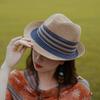 Sombrero de Paja para Mujer Nuevo Estilo Étnico Pequeño Sombrero Topper Playa Mar Protección Solar Primavera Verano Vacaciones Viaje Estilo Coreano