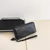 Atacado em estoque nova carteira masculina com zíper duplo e estampa de penas, bolsa de grande capacidade com múltiplos porta-cartões atacado Wallt