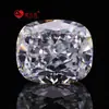 Fábrica Wuzhou Gelo Triturado Flor Corte Brilhante Zircônia Cúbica Retangular Largo Formato Almofada Zircônia Cúbica Sintética Branca Pedra Solta
