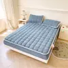 Conjunto de lençóis de solteiro de cor sólida, quente, com forro de fleece teddy, fleece ártico, qualidade A (inclui um lençol de elástico e duas fronhas), lavável à máquina, disponível para dropshipping