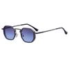 Nuevas Gafas de Sol Irregulares para Hombre Estilo Europeo y Americano con Diseño poligonal, Patillas de Metal de Alta Gama con Resortes, Lentes de Sol para Hombre
