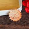 Tarjeta de Pasteles de Luna de Mediados de Otoño Llavero Etiquetas Colgantes Accesorios Hechos a Mano DIY Texto de Buena Suerte Acrílico Adornos Colgantes para Bolsos