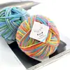 Hilo de lana fancy de merino arcoíris, hilo teñido en degradado, hilo de alpaca para tejido DIY hecho a mano, hilo para bufanda, hilo para suéter