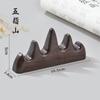 Soporte y Descanso para Bolígrafos de Madera Maciza Liupintang, Adorno de los Cuatro Tesoros del Estudio, Madera de Ciprés Negro, Soporte para Bolígrafos de Palosanto, Soporte para Bolígrafos de Estilo Chino, Artesanía de Palosanto