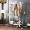 Perchero de pie para dormitorios, simple y fácil de usar, con un diseño reforzado, adecuado para colgar ropa y sombreros, y se puede mover al balcón para secar la ropa