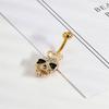 1 Pieza Moda Hombre Anillo Umbilical Uña Piercing Joyería Joyería Corporal Ventas Calientes en el Extranjero Calavera Punk