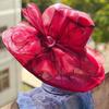 Chapéu de Malha Fashion com Flores Grandes de Verão Europeu e Americano Transfronteiriço Chapéu de Sol para Praia Protetor Solar Chapéu de Presente de Sol