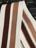Fita Tricotada Jacquard Cor Cáqui Espessa Acessórios para Roupas Faixa Lateral de Calça Tecido Macio Alargado Modelador de Corpo Fita