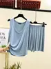 Conjunto de Chaleco y Shorts de Modal para Mujer Verano Color Sólido Sexy Holgado Delgado Casual Conjunto de Dos Piezas