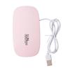 Mini lâmpada de unha de rato pequena lâmpada de fototerapia portátil para esmalte de unha, lâmpada de cozimento, secador não preto, lâmpada de mão LED portátil