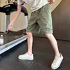 Novos Shorts Casuais Masculinos Verão Largos de Perna Reta Tamanho Plus Cinco Pontos Comprimento Médio Finos Respiráveis Americanos Tecido Pesado Calças Esportivas