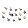 Colgantes de Estrella Coloridos en Colores Macaron, Dijes de Estrella de Cinco Puntas Esmaltados, Accesorios Hechos a Mano para Pulseras y Collares DIY