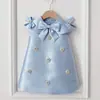 Una falda vestido de un año para bebé femenino vestido coreano de encaje vestido de cumpleaños de un año falda de princesa gasa abullonada estilo occidental