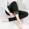 Pantalones de cintura alta con relleno de terciopelo para mujer, talla grande, 37,50 kg-115,00 kg, 350 g, con base adelgazante y aumento de grasa.
