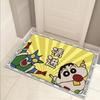 Felpudo pequeño con diseño de crayón de dibujos animados para el hogar, para dormitorio, baño, absorbente y antideslizante