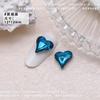 12 x 13 arte de uñas de corazón torcido de cristal joyería de diamante puntiagudo de corazón torcido hielo a través de explosiones amor Super Flash taladro de uñas al por mayor