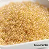 Super-Excelente 2 mm Hielo Imitación Jade Núcleo Teñido Vidrio Cuentas de Arroz Imitación Checo Crema Vidrio Cuentas para Pulsera Anillo DIY