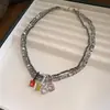 Collar de Flor de Circonia Ovalado Estilo Corte Francés Cadena para Clavícula Personalizado Lujo Ligero Gama Alta Venta al por Mayor