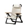 Taburete de Patio Silla de Balcón Sillón Reclinable Silla Plegable Hora de Almuerzo Ocio en Casa Silla Perezosa Silla con Respaldo Silla de Playa para Exterior Pesca