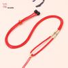 2mm Abacaxi Colar corda dos homens e mulheres DIY Jade Hetian jade cristal cera de abelha ajustável novo único nó plano cordão