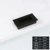 Alça de gaveta de alça oculta alça embutida de alumínio espacial moderno porta deslizante fivela de liga de alumínio embutida com fenda