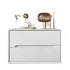 Mesita de noche de madera maciza de alta calidad, mueble auxiliar para dormitorio, instalación gratuita, estilo moderno simple, nuevo armario de almacenamiento, estilo de lujo ligero color crema