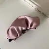 Pinza Banana de Satín de Lujo Extra Grande para Cola de Caballo Alta, Pinza para el Cabello Nueva para Mujeres, Pinza para la Parte Trasera de la Cabeza, Pinza Vertical para Recogidos, Accesorio para el Cabello