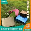 Nueva bolsa tote de fieltro con logo de gran capacidad de celebridad de Internet con bolsa de regalo de mano, letras simples a juego, bolsa de fieltro de moda