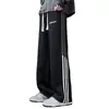 Pantalones Casuales para Hombre Rayados de Pierna Recta Pantalones Deportivos Delgados Estilo Juvenil Pantalones Deportivos Sueltos Suministro Exclusivo Transfronterizo