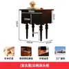 Mesita de Noche de Madera Maciza Dormitorio Simple Moderno Nórdico Retro Gabinete de Almacenamiento Estante de Almacenamiento Multifuncional Gabinete de Mesita de Noche Gabinete de Almacenamiento