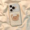 Adecuado para fundas de teléfono Huawei Pura90 Pro Max y Huawei P80, con un divertido soporte de personaje de dibujos animados femenino con lunares y un diseño de oso dormido