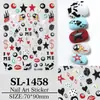 Pegatinas Creativas para Uñas de Billar con Dados 5D en Relieve Llama Tridimensional Estrella de Cinco Puntas Pegatinas de Arte para Uñas DIY Accesorios Sl Modelo