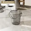 Balde d'água transparente, bacia, concha d'água, conjunto de balde e bacia de plástico, conjunto de três peças para banho de estudante de dormitório, uso doméstico, luxo leve
