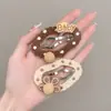 2026 Novo Estilo Franja Urso Grampo de Cabelo Acessório de Cabelo, Presilha Bb Coreana Estilo Chanel, Grampo de Cabelo de Lã de Alta Qualidade, Acessório de Cabeça