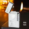 Nuevo Encendedor Langsheng a Inyección Directa a Prueba de Viento, Inflable de Inyección Directa para Hombre, Creativo, Elegante, Moderno, con Grabado, Regalo para Novio y Esposo