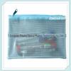 Bolsa de rede de PVC bolsa de plástico PVC para material escolar com zíper bolsa de lápis transparente de PVC para estudante logotipo personalizado