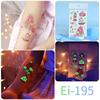 Ricklon Suministro Transfronterizo Luminoso Tatuajes Marinos Pegatinas Niños Sirena Dibujos Animados Pegatinas de Tatuajes Venta al por Mayor