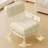 Taburete pequeño de rueda universal sala de estar ruedas taburete bajo silla de apoyo para caminar para niños baño de pies taburete redondo ruedas elevables moderno minimalista