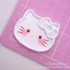 Accesorios de Resina Gato de Dibujos Animados Plato Mediano Diy Gel de Crema Pinza para el Cabello Funda de Teléfono Móvil Hebilla de Zapato Pegatina de Refrigerador Accesorios Lote