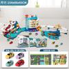 Sartén de Dinosaurio para Niños Carretera Panshan Combinación de Ciudad Coche de Carreras Rompiendo la Gran Aventura Edificio de Estacionamiento Juguete Educativo Niño